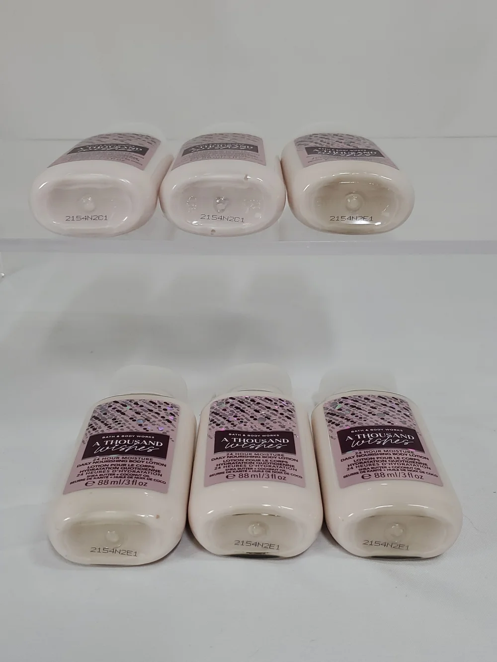 (6) Bath And Body Works A Thousand Wishes 24 Hour Moisture Body Lotion